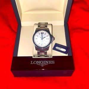 Longines Conquest Silver Dial Stainless Steel Men's 41mm Watch L37594766